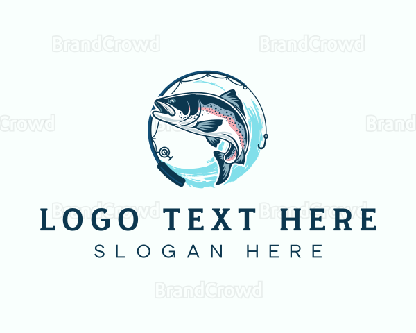 Marine Fishing Seafood Logo