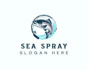 Marine Fishing Seafood  logo design