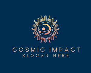 Cosmic Moon Sun logo design