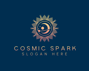 Cosmic Moon Sun logo design