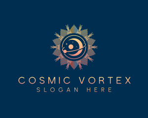 Cosmic Moon Sun logo design