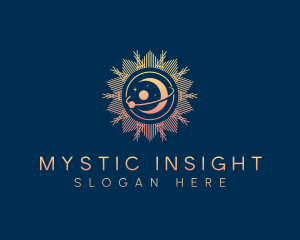 Cosmic Moon Sun logo design