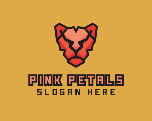 Polygon Pink Panther logo design