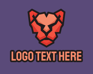 Predator - Polygon Pink Panther logo design