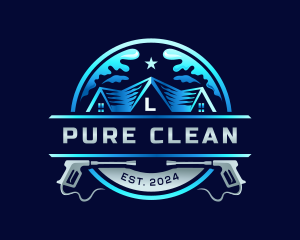 Pressure Wash Cleaning logo design