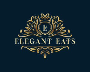 Luxury Organic Leaf  logo design