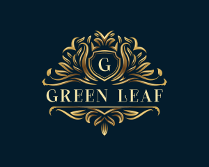 Luxury Organic Leaf  logo design