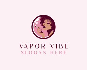 Smoking Sexy Woman logo design