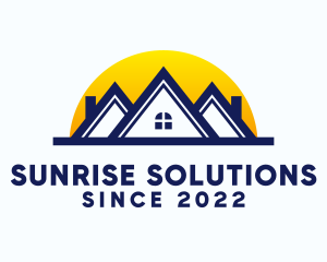 Sunrise House Real Estate logo design