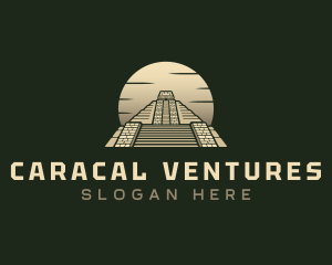 Inca Pyramid Temple logo design