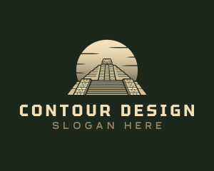 Inca Pyramid Temple logo design