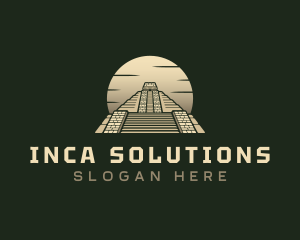 Inca - Inca Pyramid Temple logo design