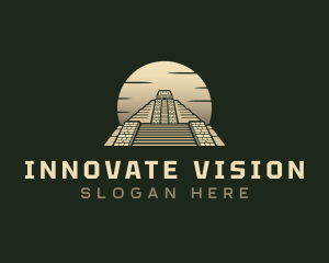 Inca Pyramid Temple logo design