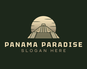 Inca Pyramid Temple logo design