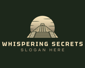 Inca Pyramid Temple logo design