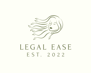 Woman - Eco Hair Salon logo design