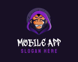 Gaming Monkey Character Hoodie Logo