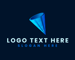 Presentation - 3D Digital Cone logo design