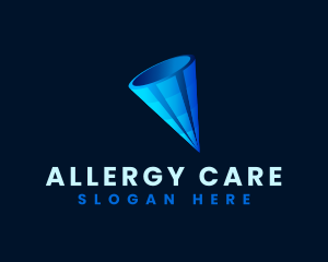 3D Digital Cone  logo design