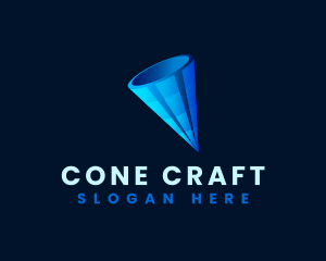Cone - 3D Digital Cone logo design