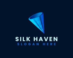 3D Digital Cone  logo design