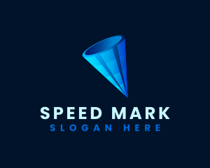 3D Digital Cone  logo design