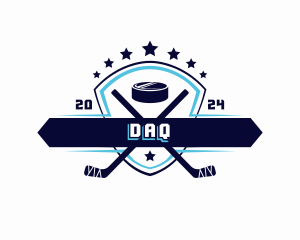 Sports Hockey Shield Game Logo
