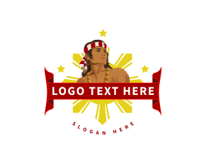 Man - Native Filipino Hero logo design