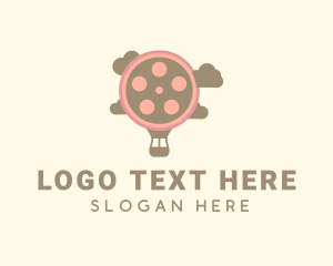 Podcast - Hot Air Balloon Film Reel logo design