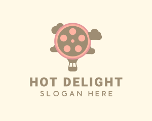 Hot Air Balloon Film Reel logo design