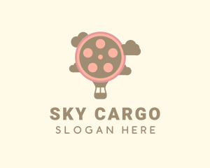 Hot Air Balloon Film Reel logo design