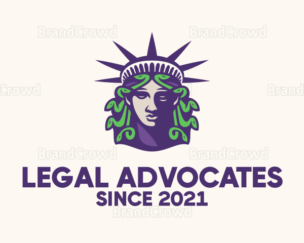 Statue of Liberty Medusa Logo