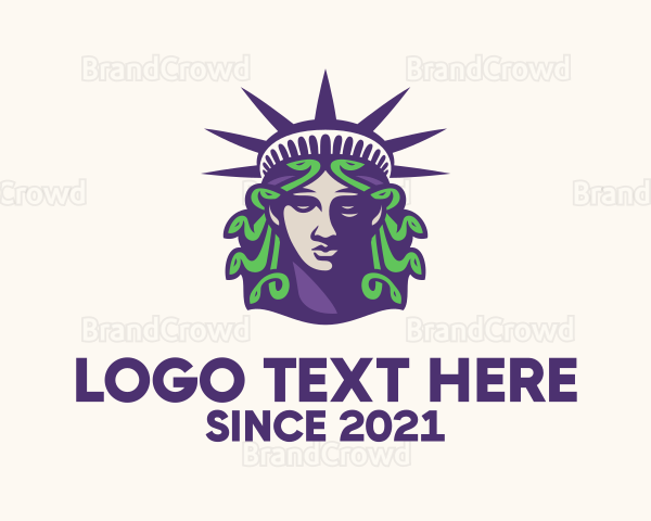 Statue of Liberty Medusa Logo