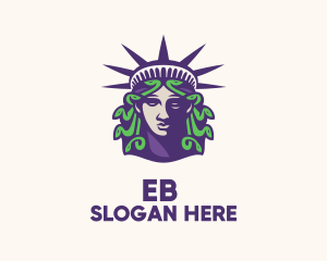 Statue of Liberty Medusa  Logo