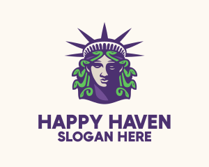 Statue of Liberty Medusa  Logo