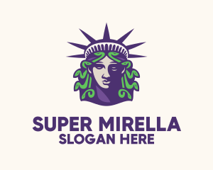 Statue of Liberty Medusa  Logo