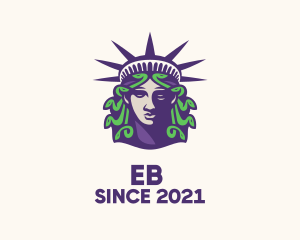 United States - Statue of Liberty Medusa logo design