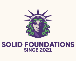 Culture - Statue of Liberty Medusa logo design