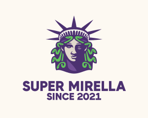 Culture - Statue of Liberty Medusa logo design