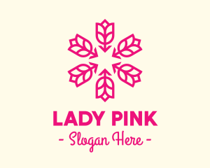 Pink Rose Lantern logo design