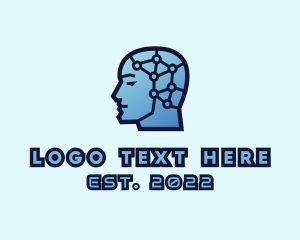 Circuitry - Human Mind Intelligence logo design