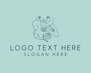Postpartum - Mother Baby Maternity logo design