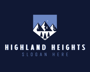 Highland - Outdoor Mountain Hiking logo design