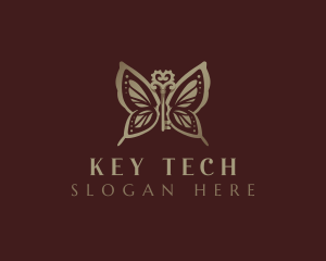 Key Wings Butterfly logo design