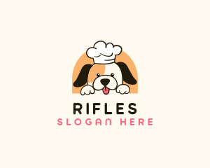 Cute Kitchen Dog Logo
