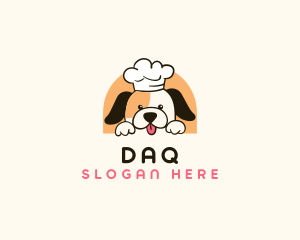 Cute Kitchen Dog Logo