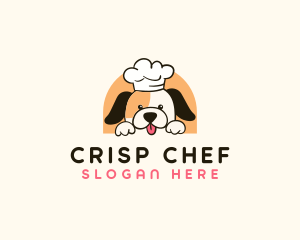 Cute Kitchen Dog logo design