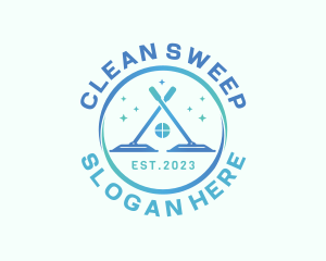 Sweeper - Mop Sweeper Housekeeping logo design
