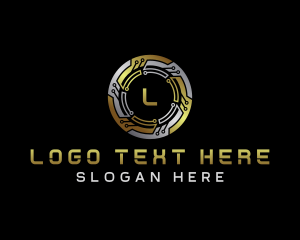 Token - Digital Crypto Circuit logo design