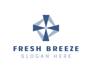 Breeze - Blue Aircon Breeze logo design